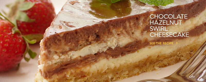 Chocolate Hazelnut Swirl Cheesecake