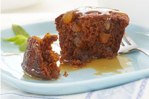 Sticky Toffee Pudding with Warm Caramel Sauce