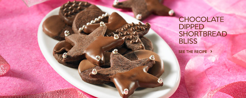 Chocolate Dipped Shortbread Bliss