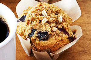 Muffins streusel aux bleuets Muffins streusel aux bleuets