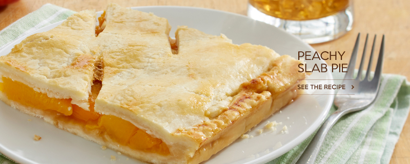 Peachy Slab Pie