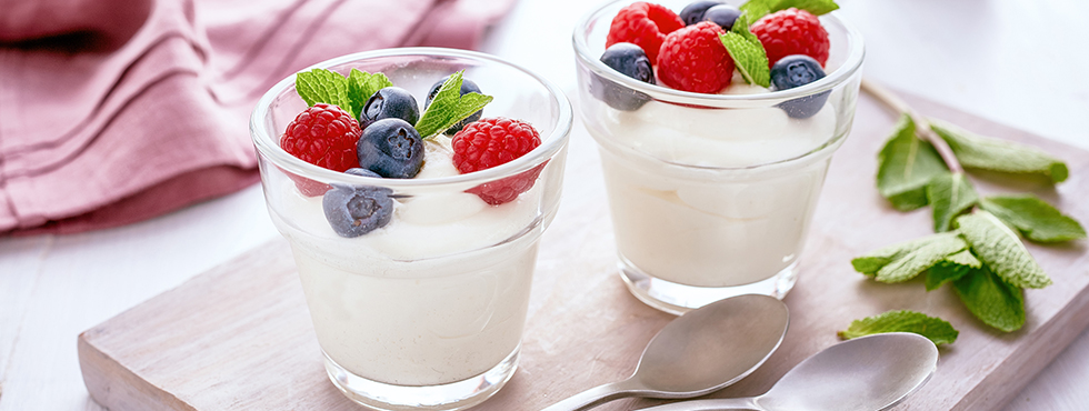 Lemon Mousse with Fresh Berries | Recipes