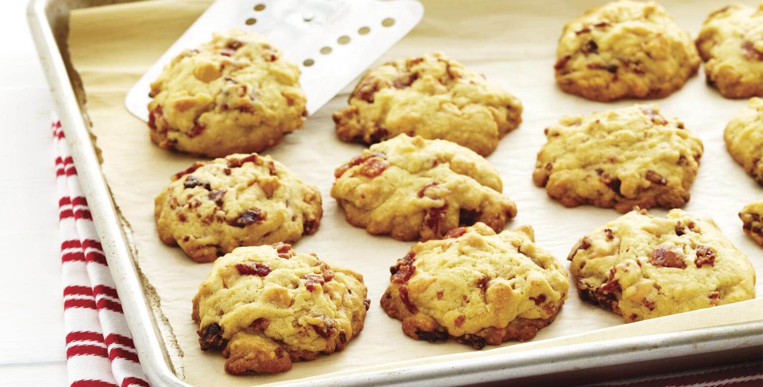 Chewy Bacon Butterscotch Cookies