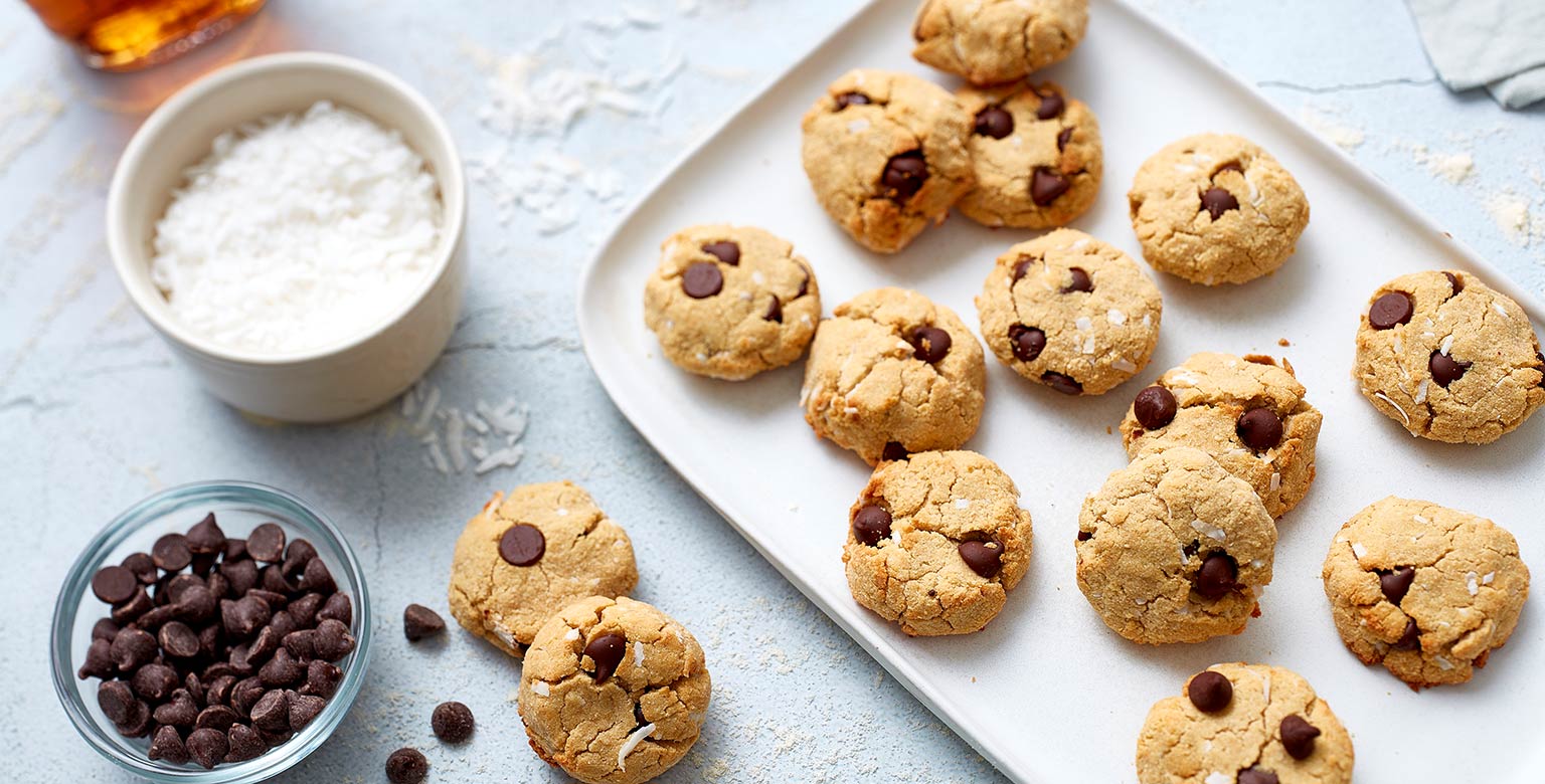 Chewy Coconut Chocolate Chip Cookies