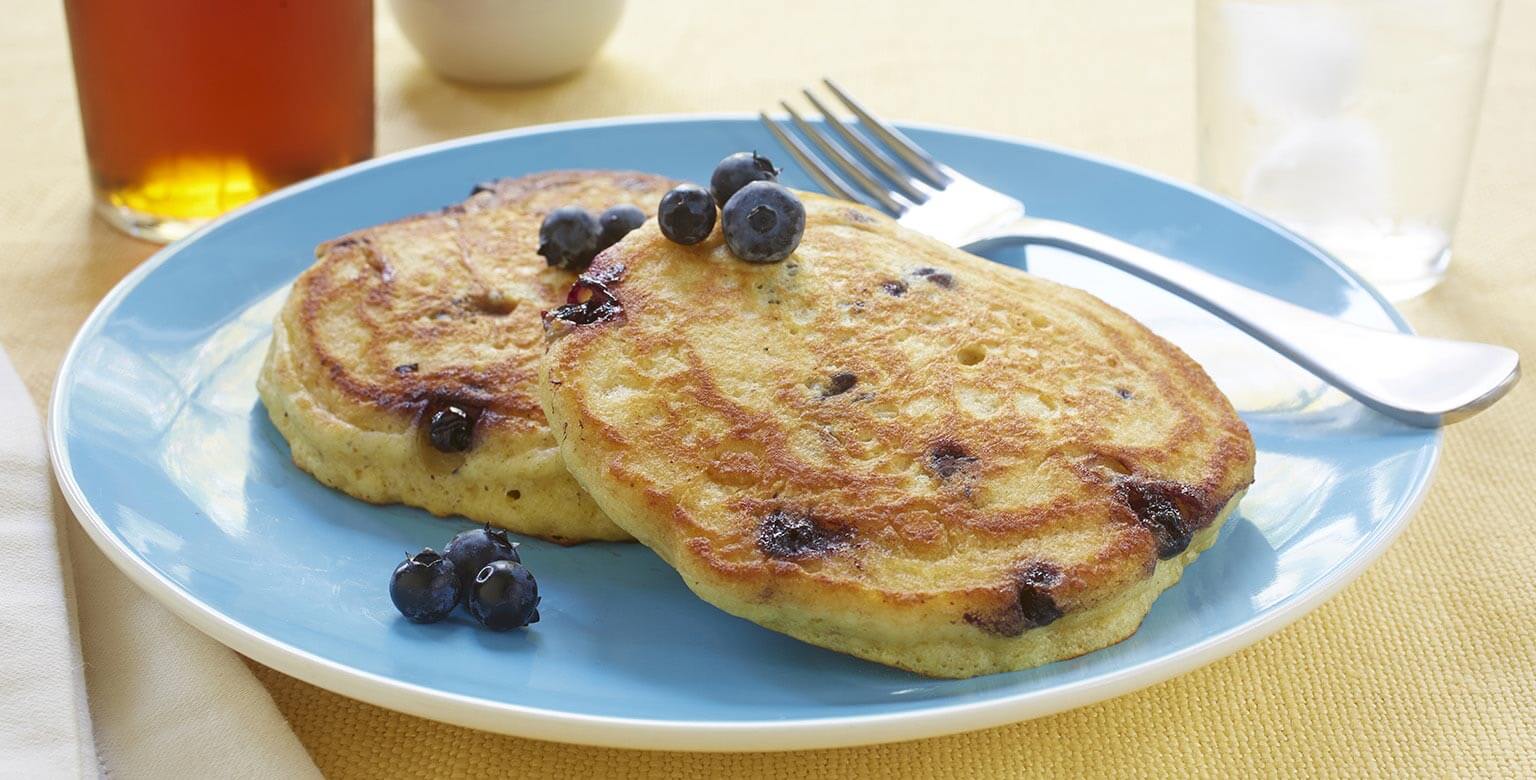 Gluten Free* Blueberry Buttermilk Pancakes