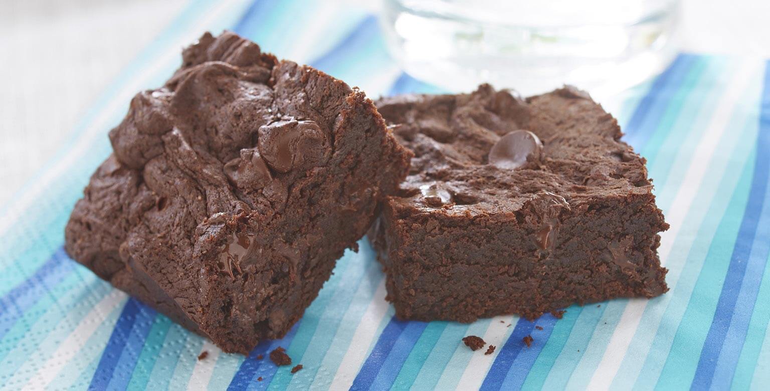 Voir la recette - Brownies chocolatés moelleux sans gluten*