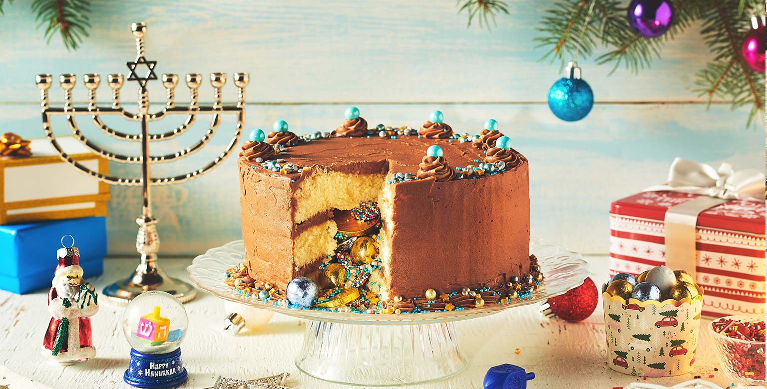 Voir la recette - Gâteau surprise de Noël et Hanoukka