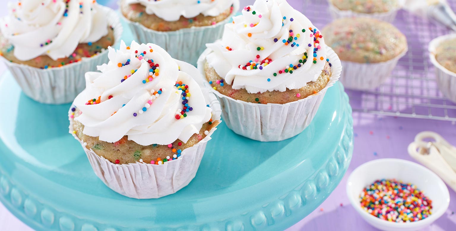 Vegan Sprinkle Cupcakes