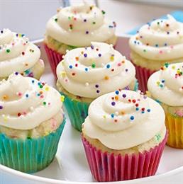 Tie–Dyed Mini Cupcakes | Featured Recipe