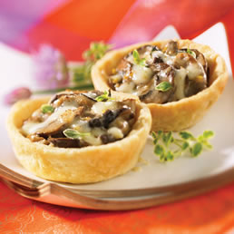 Creamy Mushroom Tarts | Appetizers and Snacks | Featured Recipe