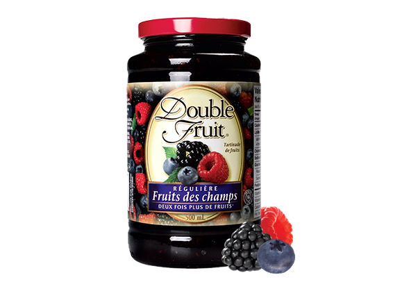 Double Fruit<sup class='TM'> ®</sup> tartinade de fruits des champs Régulière