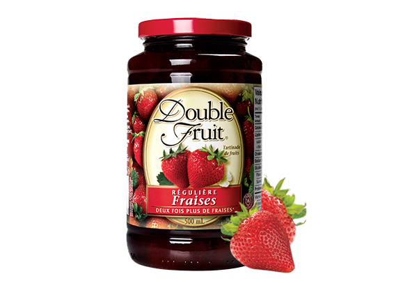 Double Fruit<sup class='TM'> ®</sup> tartinade de fraises Régulière