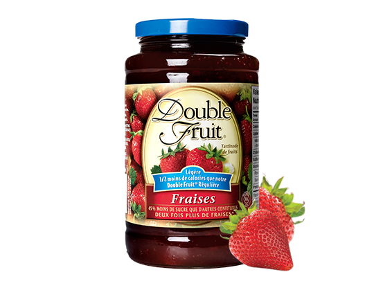 Double Fruit<sup class='TM'> ®</sup> tartinade de fraises Légère