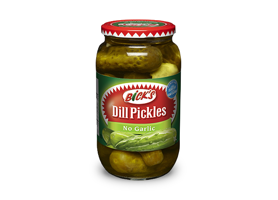<strong>Bick’s<sup>®</sup></strong> No Garlic Dill Pickles