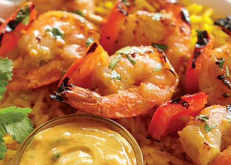 Grilled Curry Shrimp