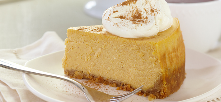 Gâteau Au Fromage à La Citrouille Avec Croû Te Aux Noix Et à Lavoine Crisco® 