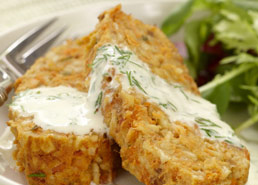 Salmon Loaf with Dill Sauce