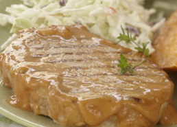 Pork Chops with Barbecue Sauce