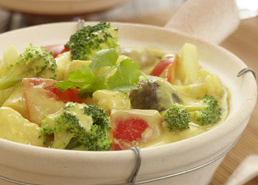 Vegetables with Coconut Curry Sauce