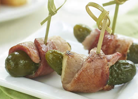 Recipe Image of Bacon Wrapped Gherkin