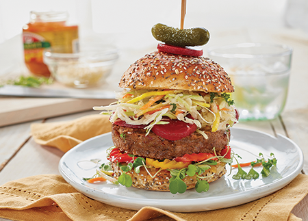 Recipe Image of Edgy Veggie Pickle Burger 
