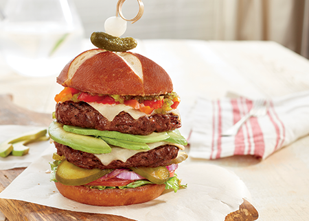 Recipe Image of The Dill-icious Double Decker Burger 