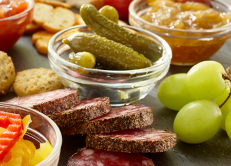 Spicy Charcuterie Platter with Hot and Spicy Spread<br />