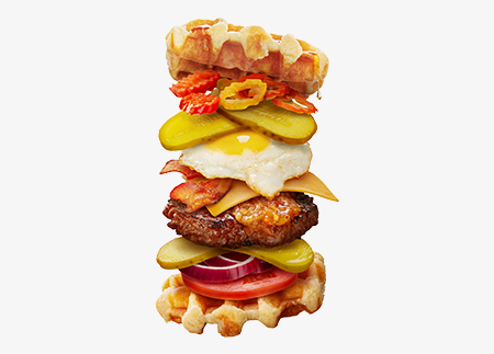 Recipe Image of The Hot Waffle Burger