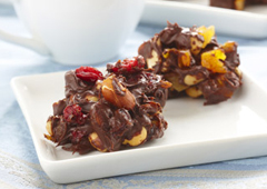 Chewy Chocolate Nut Clusters
