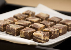Peanut Butter and Chocolate Marble Fudge