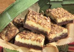 Toffee-Top Cheesecake Bars