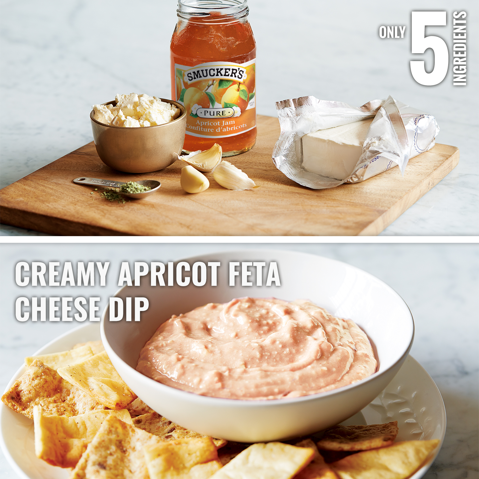 Creamy Apricot Feta Cheese Dip Smucker's®