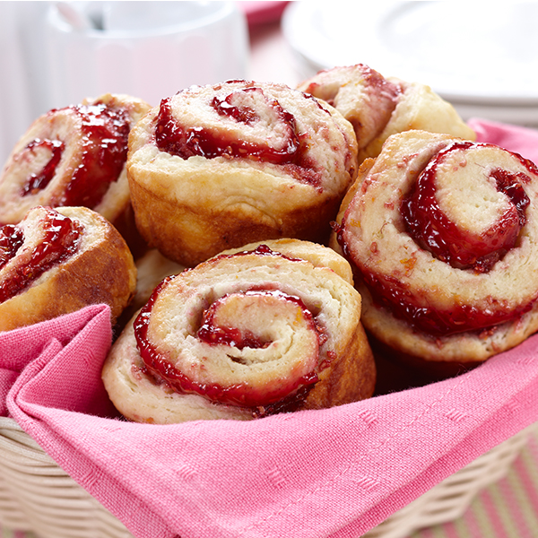 Raspberry Orange Pinwheels
