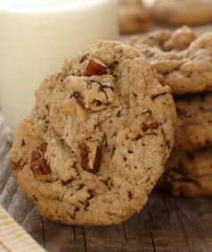 Biscuits au chocolat, au caramel et aux pacanes