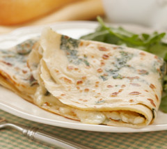 Spinach and Cheese Crepes