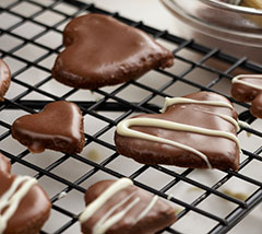 Glazed Chocolate Hearts