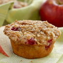 Apple Cranberry Crumble Muffins