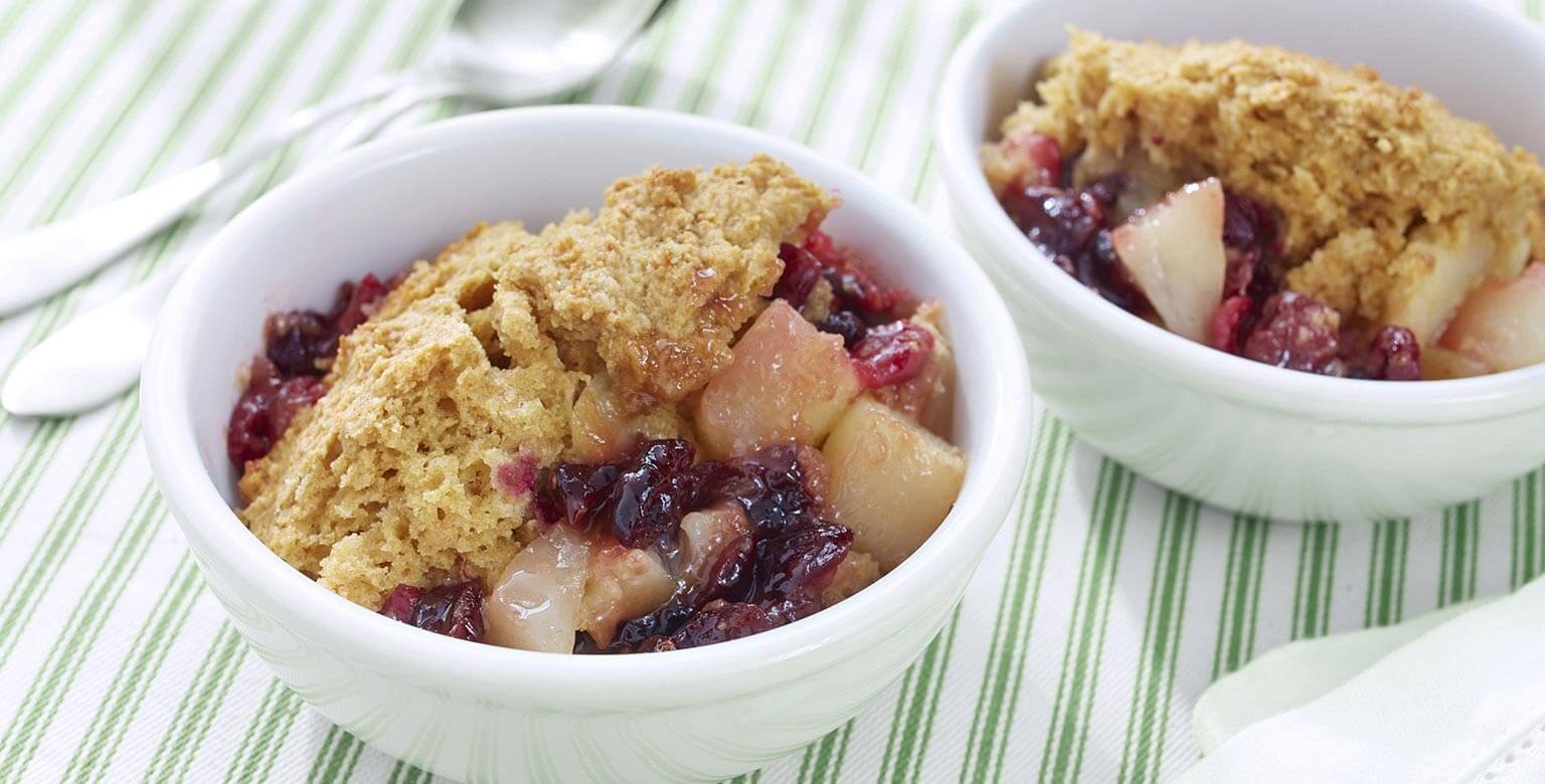 Pear and Cranberry Cobbler