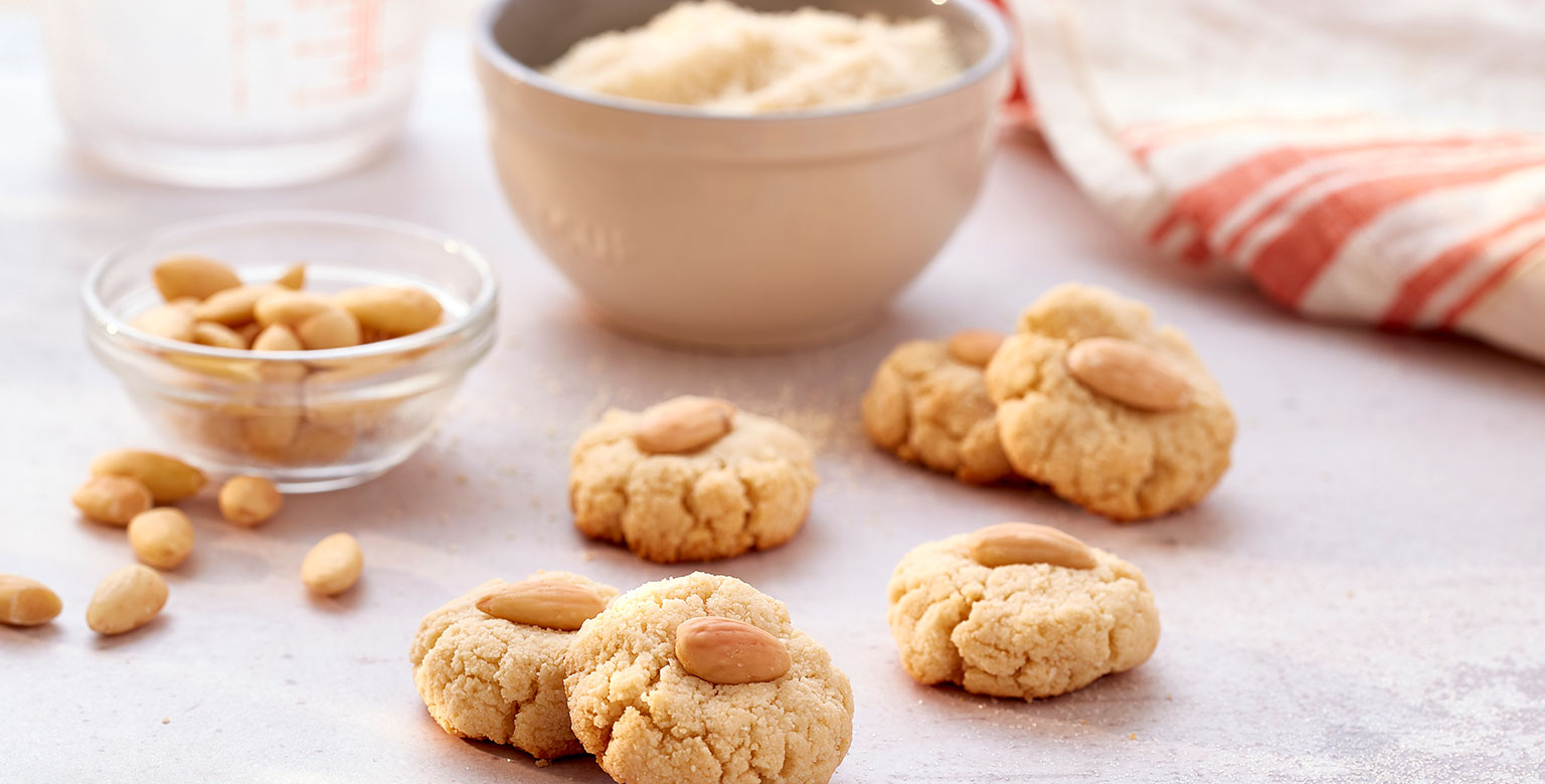 Voir la recette - Biscuits aux amandes à 4 ingrédients