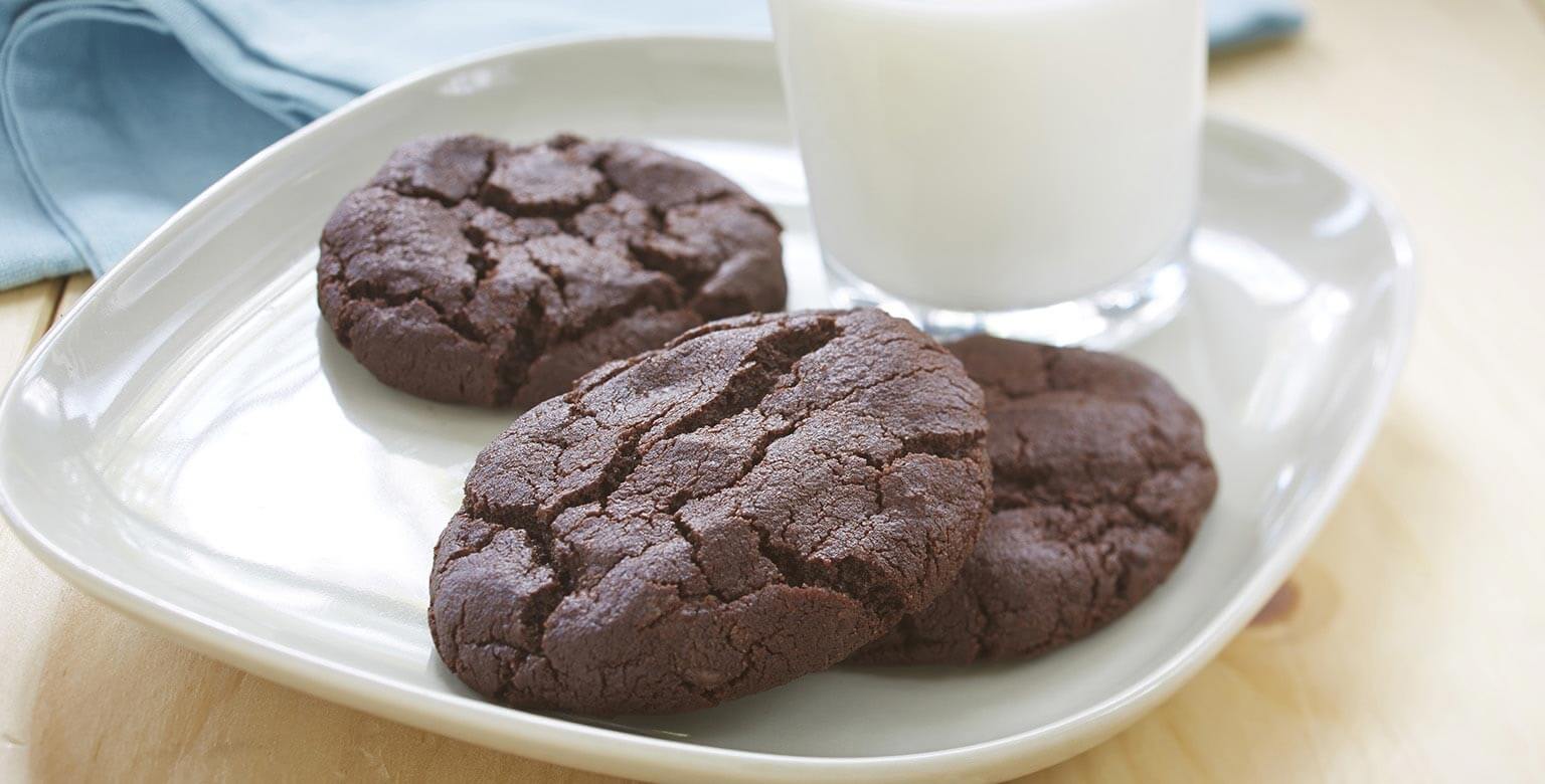 Voir la recette - Biscuits double chocolat sans gluten*