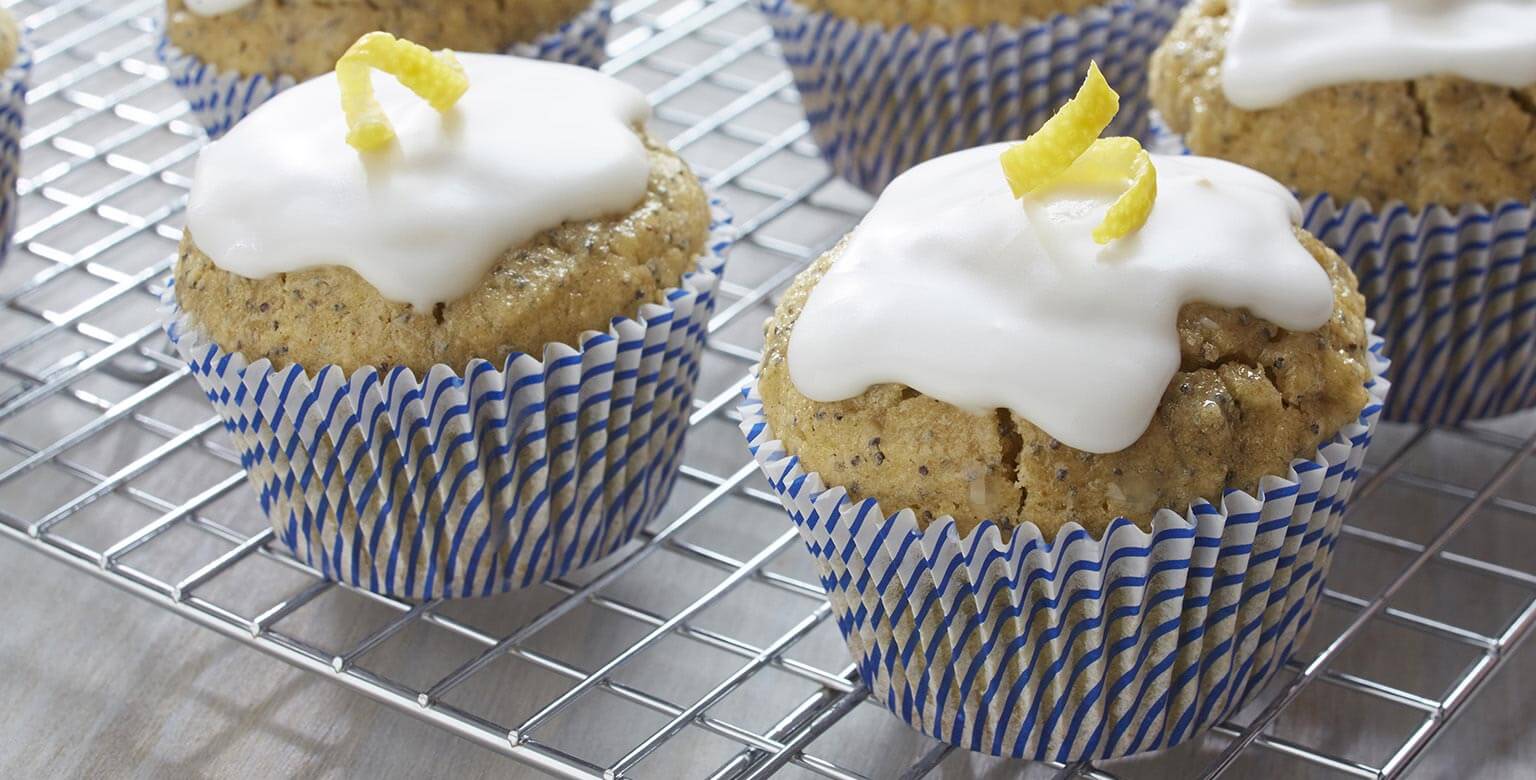 Voir la recette - Cupcakes au citron et graines de pavot sans gluten