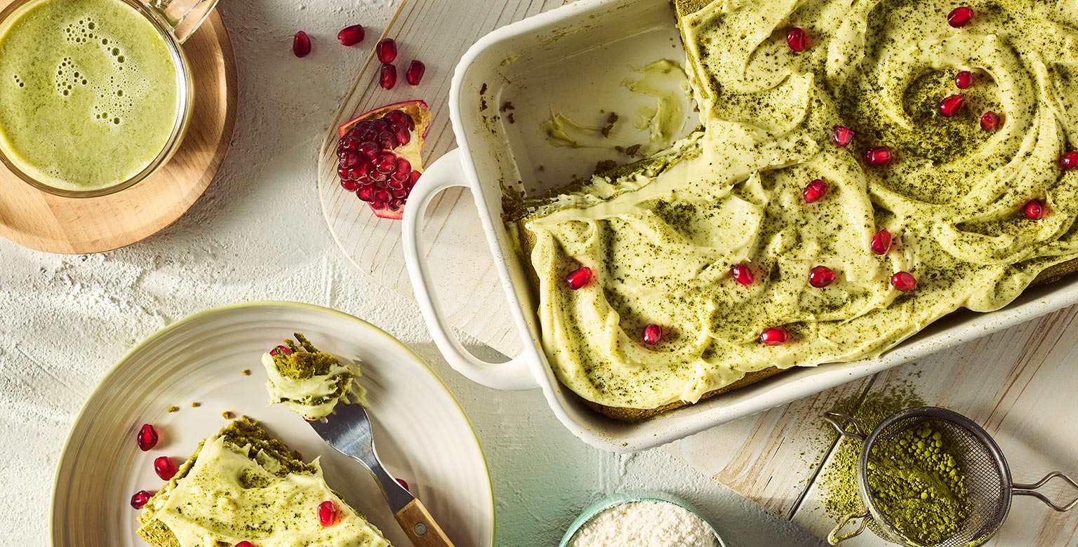 Voir la recette - Gâteau bagatelle au matcha