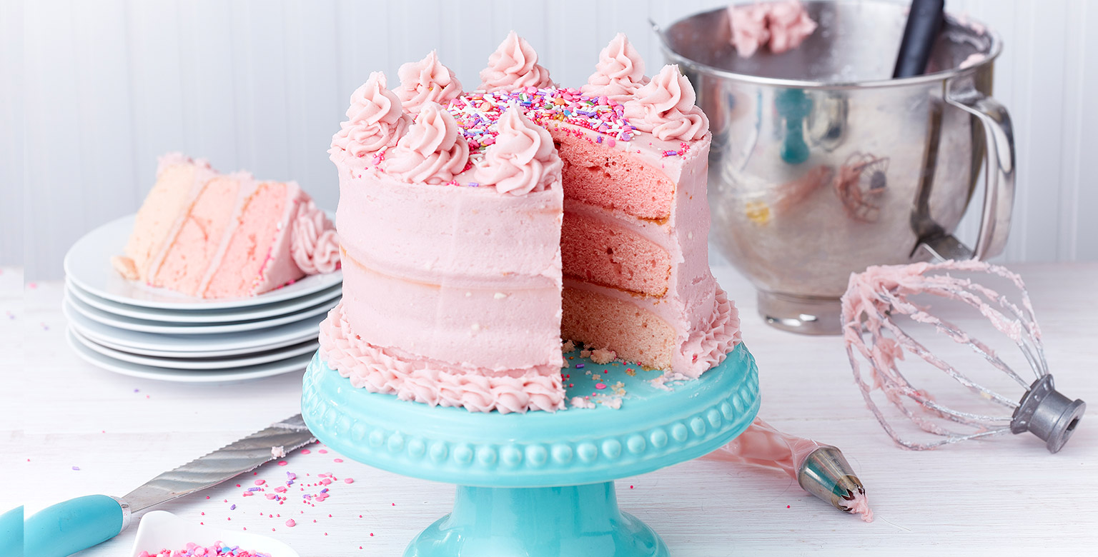 Pink Ombre Cake | Kitchen Dreaming